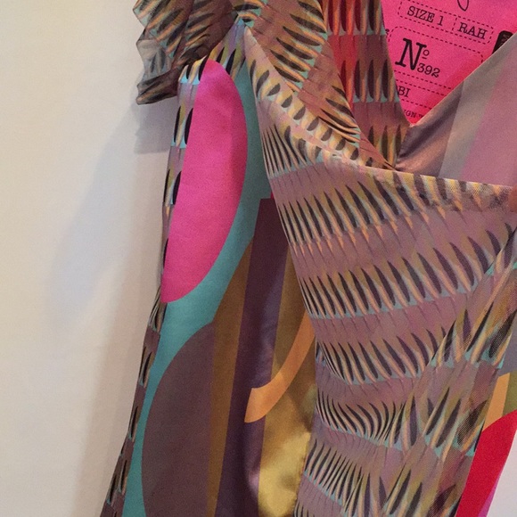 VOLT Design Rah Dress Sheath Block Colors NWT - Picture 2 of 6